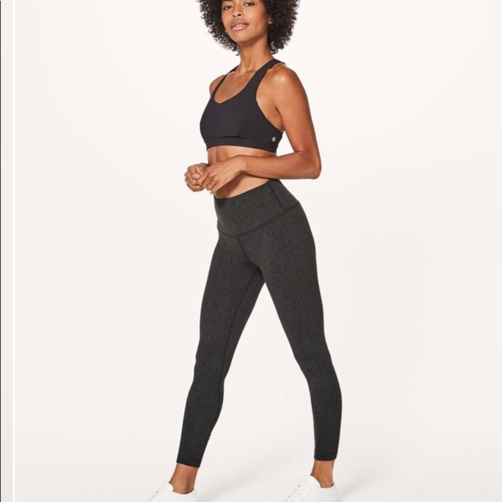 Lululemon Wunder Under High Rise Dark Olive Tight